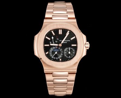 Patek Philippe Nautilus Cal.240PS 40mm Rose Gold Stainless Steel Strap Watch